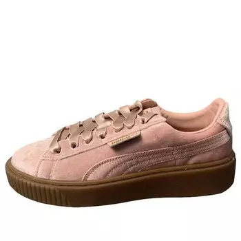 Кроссовки suede platform pink skateboarding shoes pink Puma, розовый