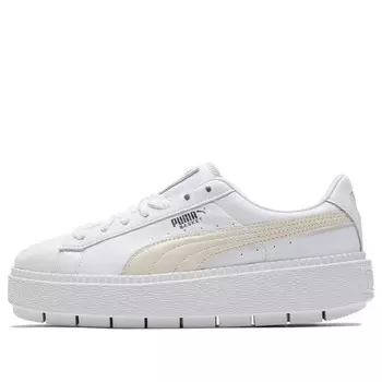 Кроссовки suede platform trace animal 'white' Puma, белый