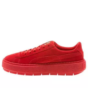 Кроссовки suede platform trace 'valentines day' Puma, красный