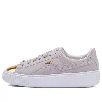 Кроссовки suede platform 'white gold' Puma, белый
