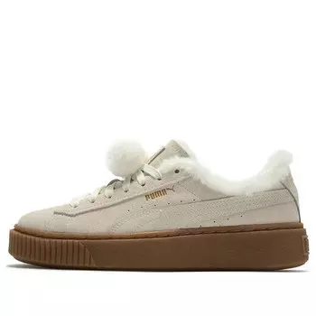 Кроссовки suede platfprm Puma, бежевый