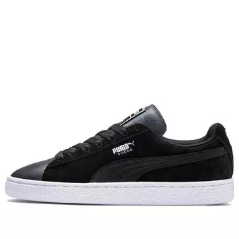 Кроссовки suede shimmer black/grey low board shoes Puma, черный