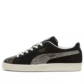 Кроссовки suede split 'black smoke grey' Puma, черный