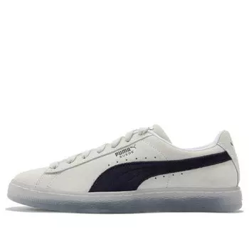 Кроссовки suede translucent 'white black' Puma, белый