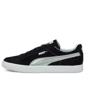 Кроссовки suede vintage made in japan 'black silver' Puma, черный