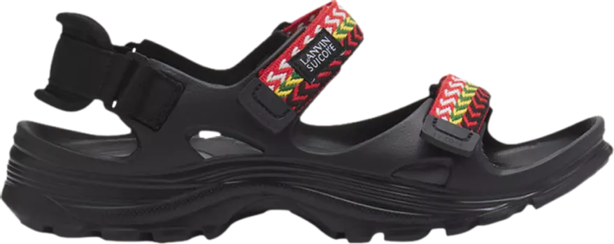 Кроссовки Suicoke x Lanvin WAKE Curb Slides 'Black', черный