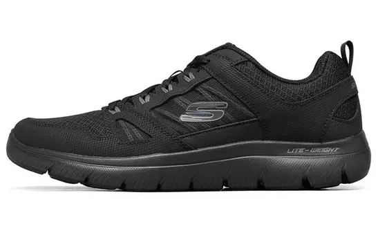 Кроссовки Summits для бега мужские с низким верхом черного цвета Skechers