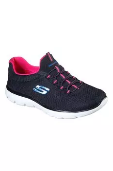 Кроссовки Summits из сетчатой ткани с логотипом Skechers, черный