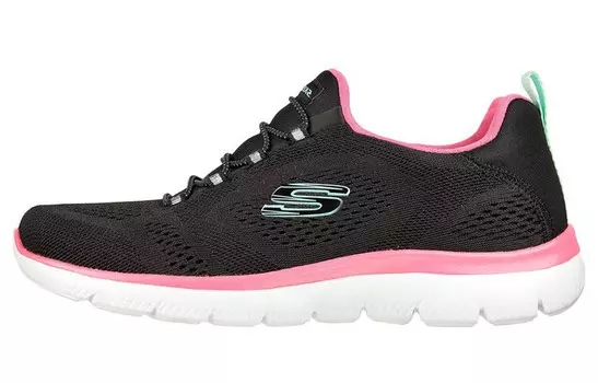Кроссовки Summits Lifestyle женские с низким верхом, черные/розовые Skechers