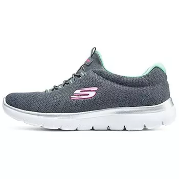 Кроссовки Summits Lifestyle женские с низким верхом серого цвета Skechers, серый