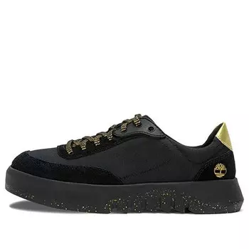 Кроссовки supaway leather and fabric oxford trainers 'black with gold' Timberland, черный