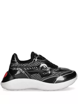 Кроссовки Super Heart Love Moschino, черный