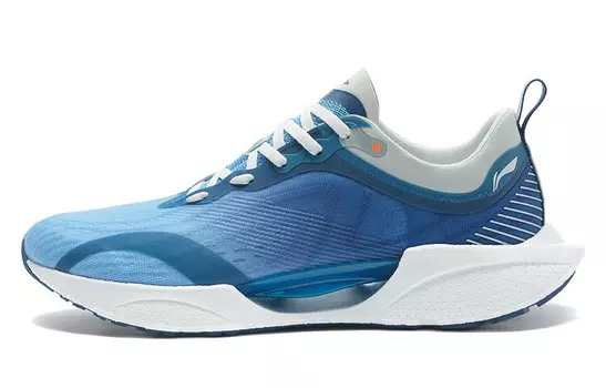 Кроссовки Super Light 18 для бега мужские с низким верхом белого/королевского синего/папоротникового зеленого цвета Lining