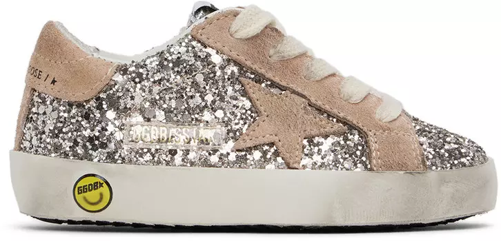 Кроссовки Super-Star Classic Baby Silver & Pink Golden Goose