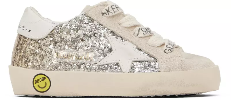 Кроссовки Super-Star Classic в бежево-серебристом цвете Golden Goose