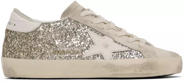 Кроссовки Super-Star золотисто-бежевого цвета Golden Goose