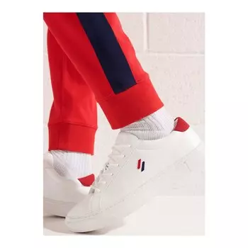 Кроссовки Superdry Vegan Court Tennis, white risk red