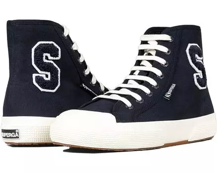 Кроссовки Superga 2295 Cotton Terry Patch, цвет Navy/White Avorio/Full Avorio