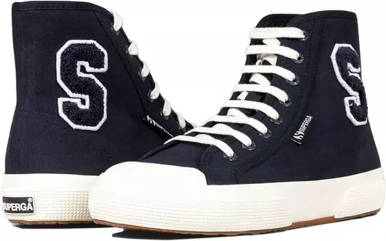 Кроссовки Superga 2295 Cotton Terry Patch, цвет Navy/White Avorio/Full Avorio