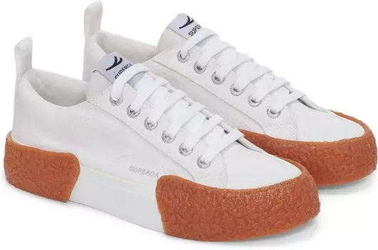 Кроссовки Superga 2660 stripe big bumpers, цвет White Gum