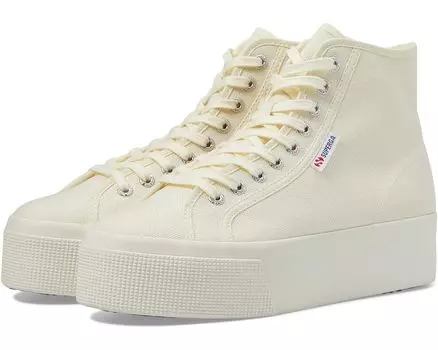 Кроссовки Superga 2708 Happy Label, цвет White/Multicolor Label Rainbow