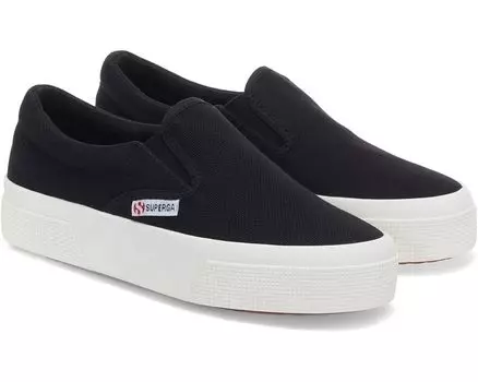 Кроссовки Superga 2740 Platform Slip On, черный