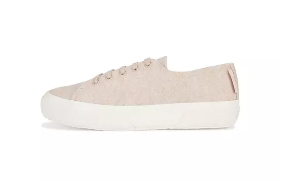 Кроссовки SUPERGA Lifestyle Shoes Women's Low-top Beige, цвет Off White