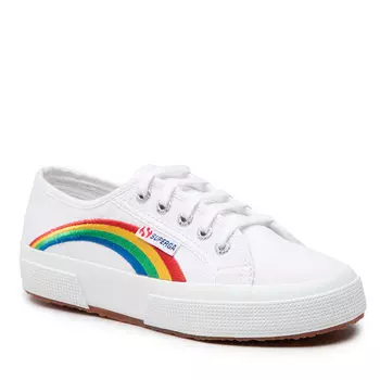Кроссовки Superga Rainbow Embroidery, белый