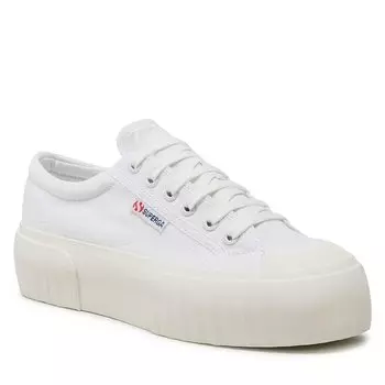 Кроссовки Superga StripePlatform, белый