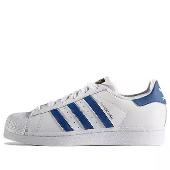 Кроссовки superstar foundation j 'ftwwht eqtblu eqtblu' Adidas, мультиколор