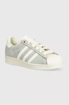 Кроссовки Superstar из нубука adidas Originals, серый