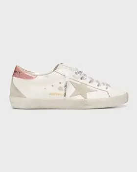 Кроссовки Superstar из смесовой кожи Golden Goose, цвет Optic White Ice Peach Orange