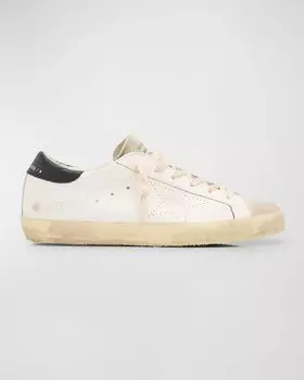 Кроссовки Superstar из смесовой кожи Golden Goose, цвет Whitedark Blue