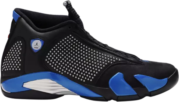 Кроссовки Supreme x Air Jordan 14 Retro Black Varsity Royal, черный