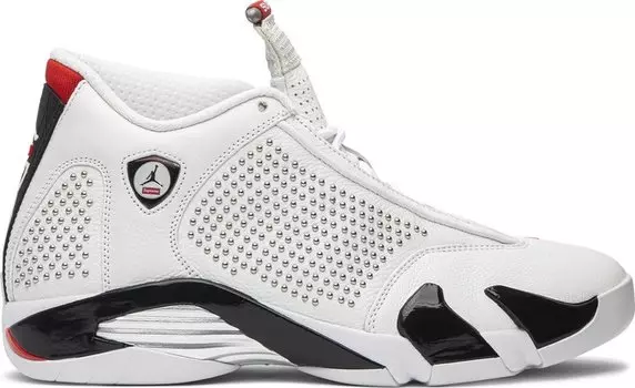 Кроссовки Supreme x Air Jordan 14 Retro White, белый