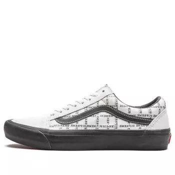 Кроссовки supreme x old skool pro 'logo pattern - white' Vans, белый