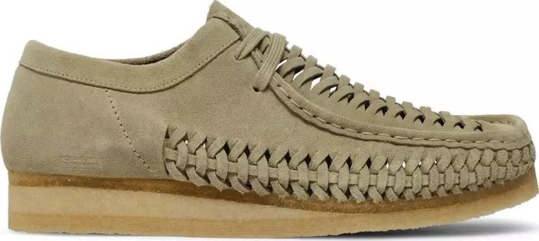 Кроссовки Supreme x Woven Wallabee Tan, загар