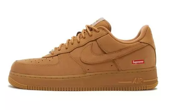 Кроссовки Supreme xNike Air Force 1 Low Flax SP Wheat