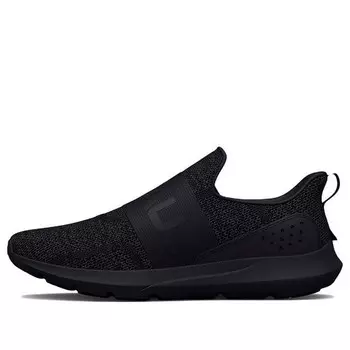 Кроссовки surge 3 slip 'triple black' Under Armour, черный