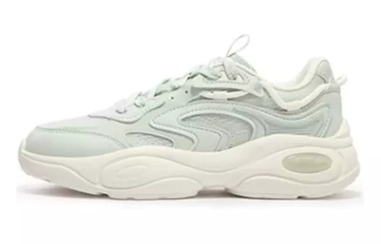 Кроссовки Surge Chunky женские низкие белый/зеленый 361°