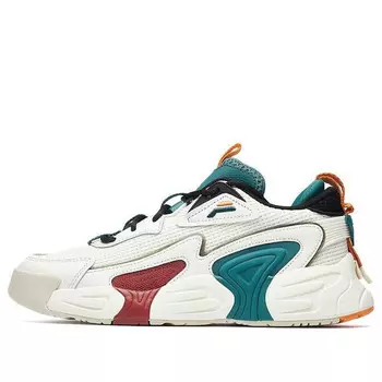 Кроссовки swarm low swirl sneakers red/white/green Fila, белый
