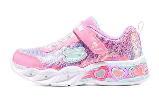 Кроссовки Sweetheart Lights Kids Lifestyle GS Low-top розовые/фиолетовые Skechers