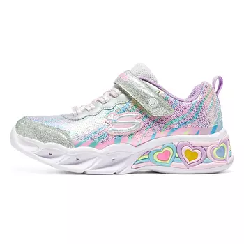 Кроссовки Sweetheart Lights Kids Lifestyle GS Low-top Silver/многоцветные Skechers