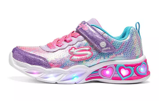 Кроссовки Sweetheart Lights Kids Lifestyle Shoes GS Low-top Фиолетовый/разноцветный Skechers