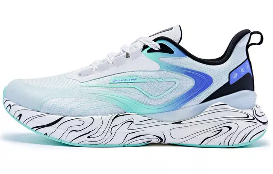 Кроссовки Swift 3.0 мужские с низким верхом цвета березы, белые/нарядно-зеленые Qiaodan