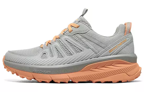 Кроссовки Switch Back для бега женские с низким верхом серые/оранжевые Skechers
