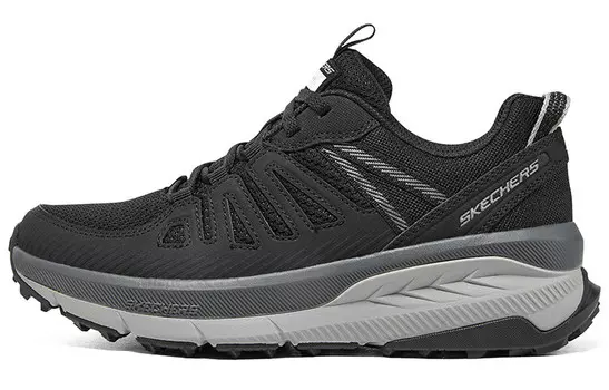 Кроссовки Switch Back для бега женские с низким верхом, черные/серые Skechers