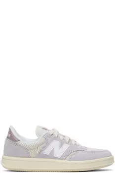 Кроссовки T500 в оттенках белого и фиолетового New Balance