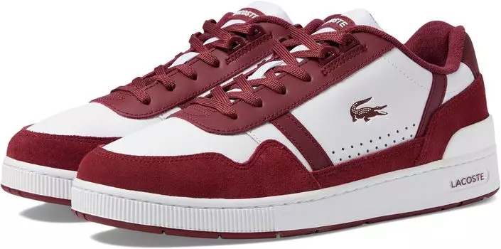 Кроссовки T-Clip 223 3 SMA Lacoste, цвет White/Burgundy