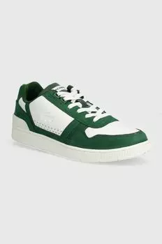 Кроссовки T-Clip Contrast Leather Lacoste, зеленый